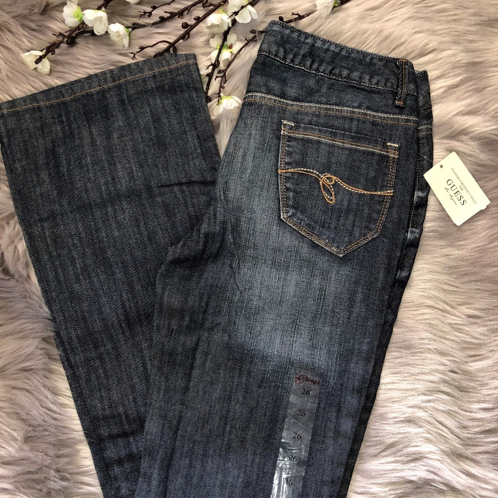 GUESS! NEW WOMEN'S BELMONT FLARE JEANS SZ 26